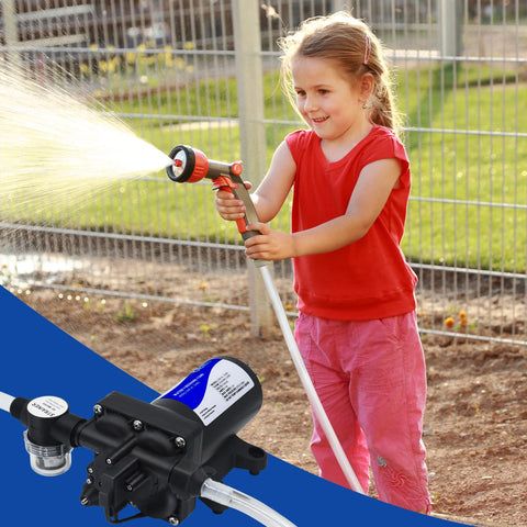 TDR Venus 110V pump irrigation kit ready for garden use.