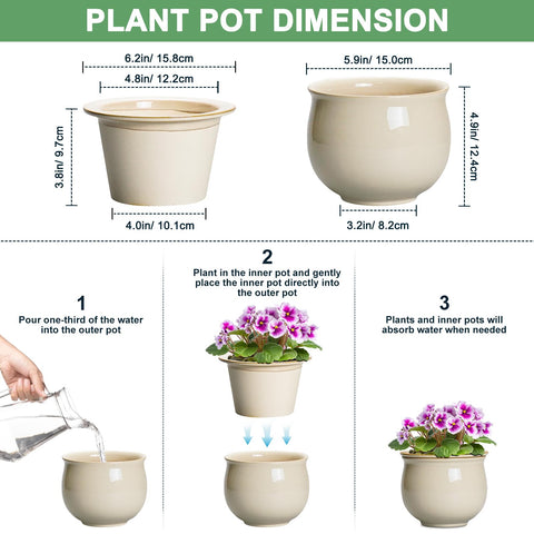 Teagas absorbent inner pot clay detail ensuring consistent moisture delivery.