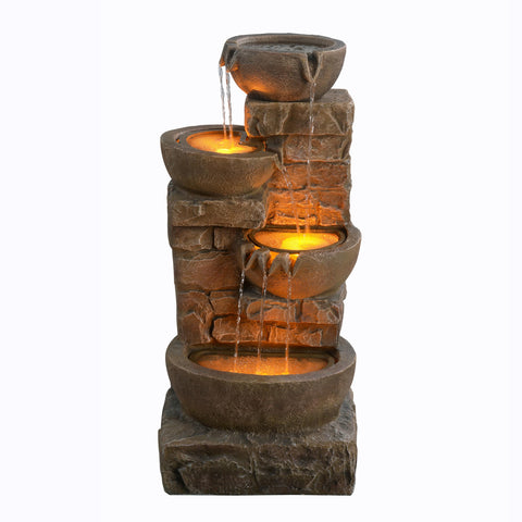 Teamson Home 33-27in fountain height creates an elegant garden centerpiece