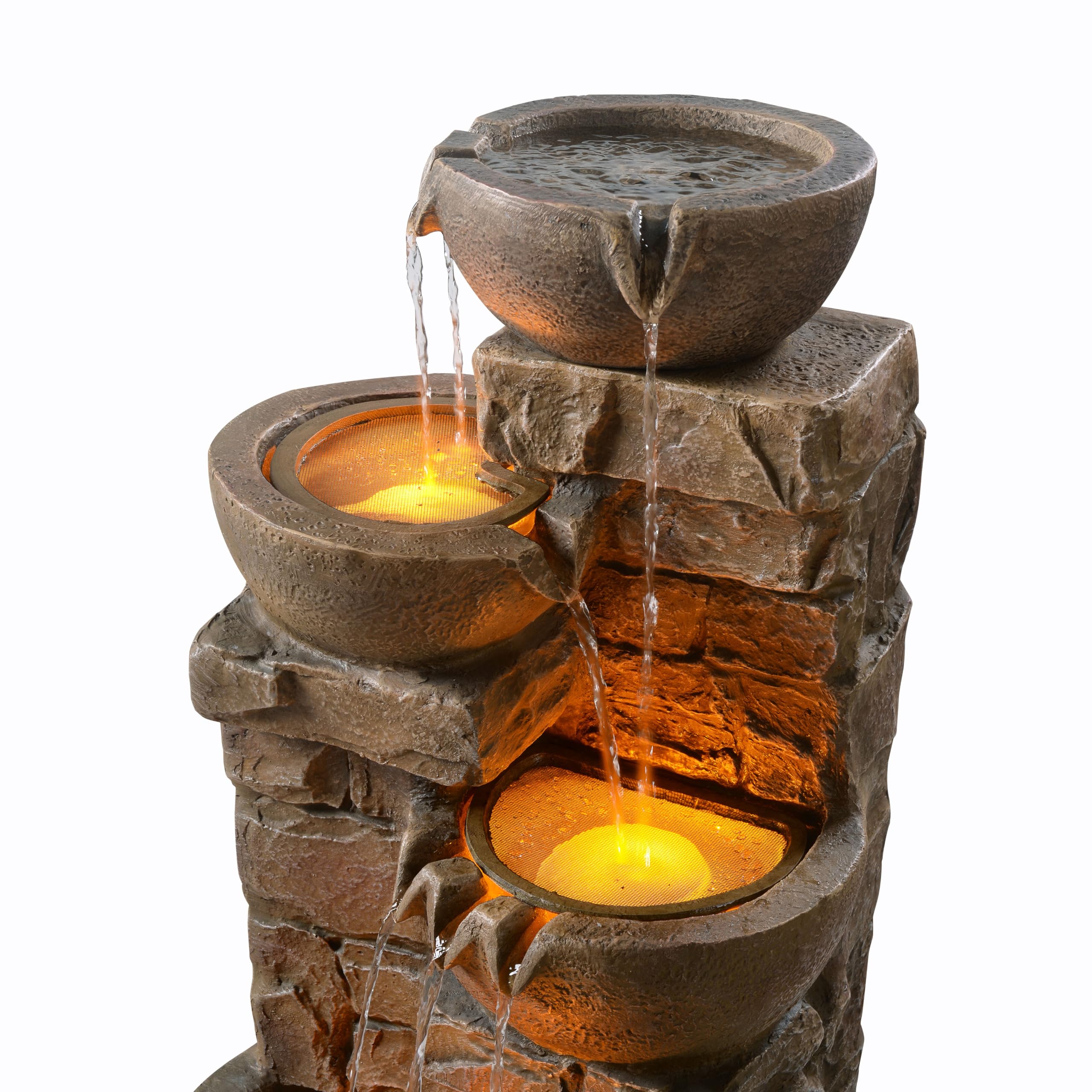 Teamson Home decorative fountain enhances porches and decks with soothing water sounds