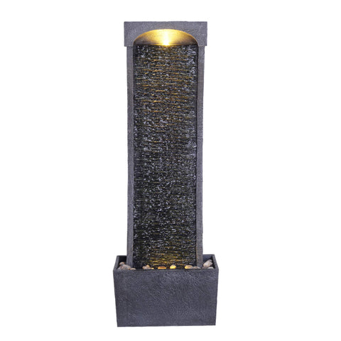 Teamson Home fountain dimensions: 13.39 L x 8.66 W x 38.58 in H.