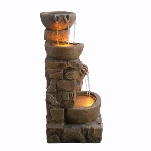 Teamson Home freestanding outdoor fountain suitable for patios and balconies