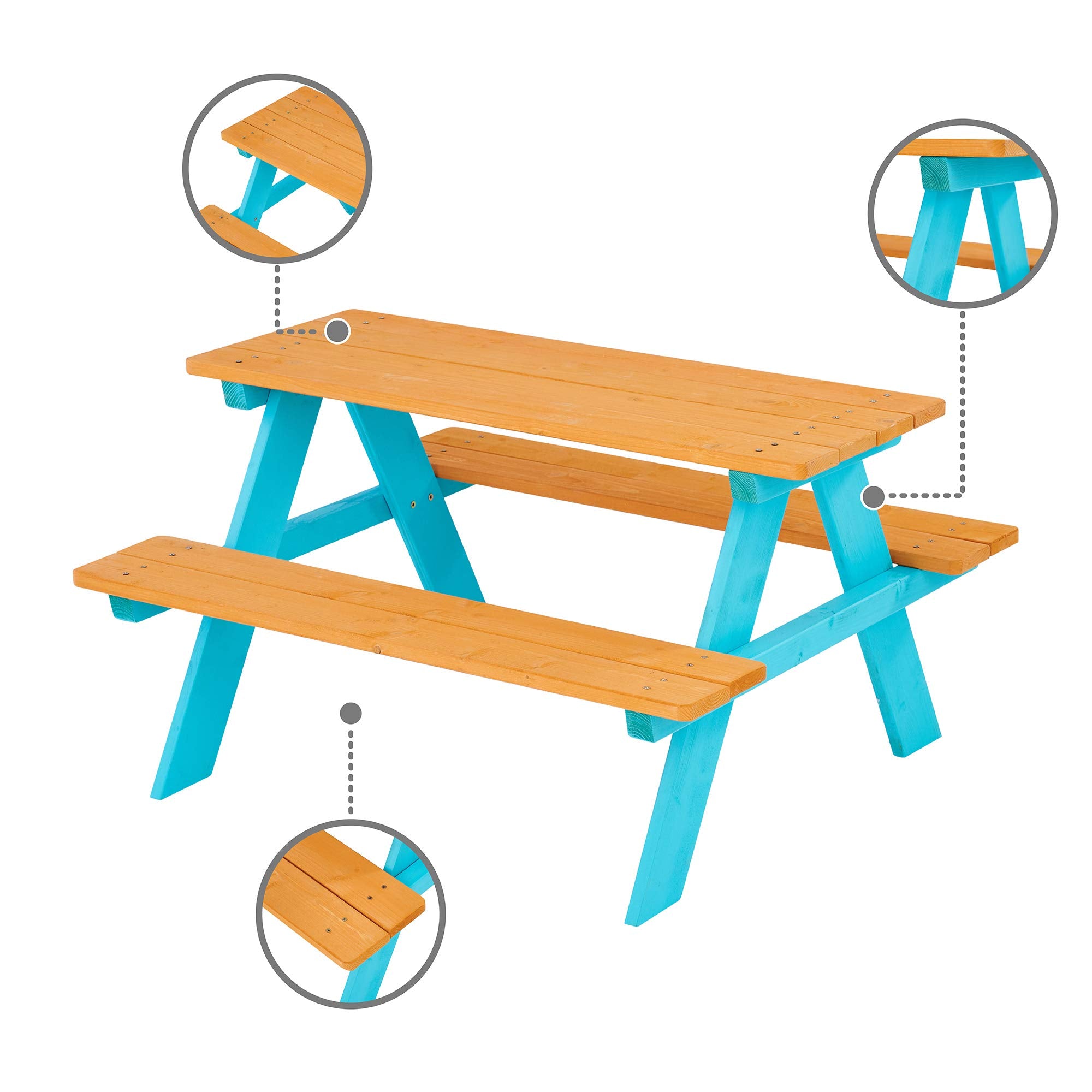 Teamson Kids A-frame design emphasizes sturdy construction safe for little ones