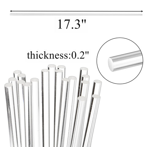 Tebery acrylic stake close-up with smooth edge for safe garden use.