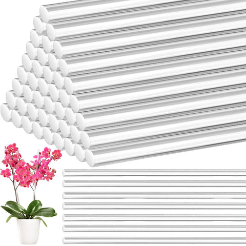 Tebery clear plant stake 17.3 inch provides discreet single-stem support.