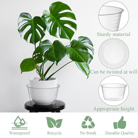 Tebery durable 6-inch depth saucer seen from the front.