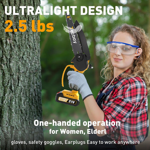 Tecboy 350W motor with dual battery for quick cordless yard work