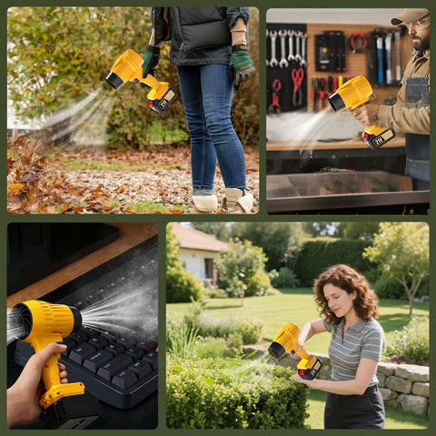 Tecboy dual battery system provides longer runtime for multiple yard tasks.