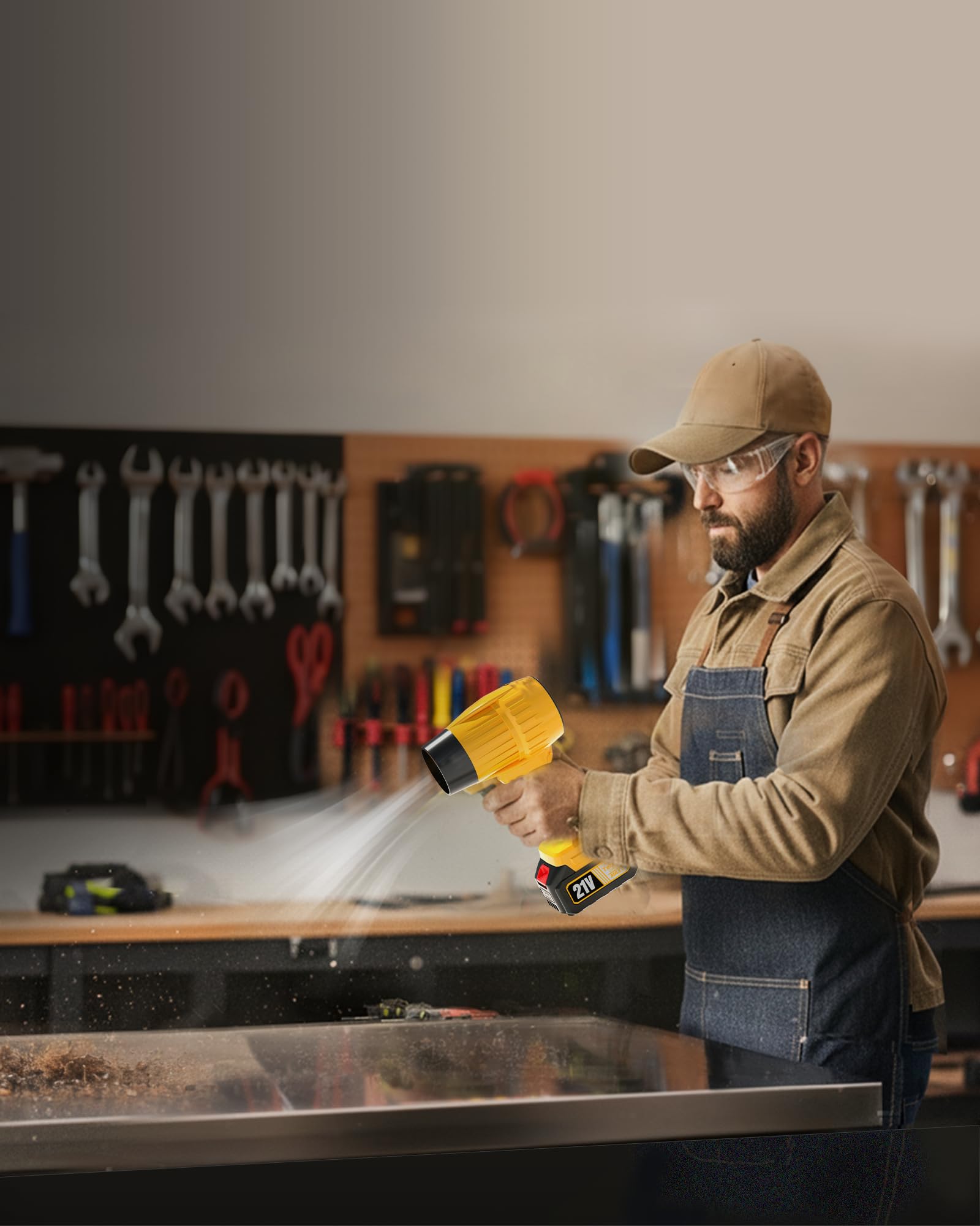 Tecboy anti-slip handle reduces fatigue during use.