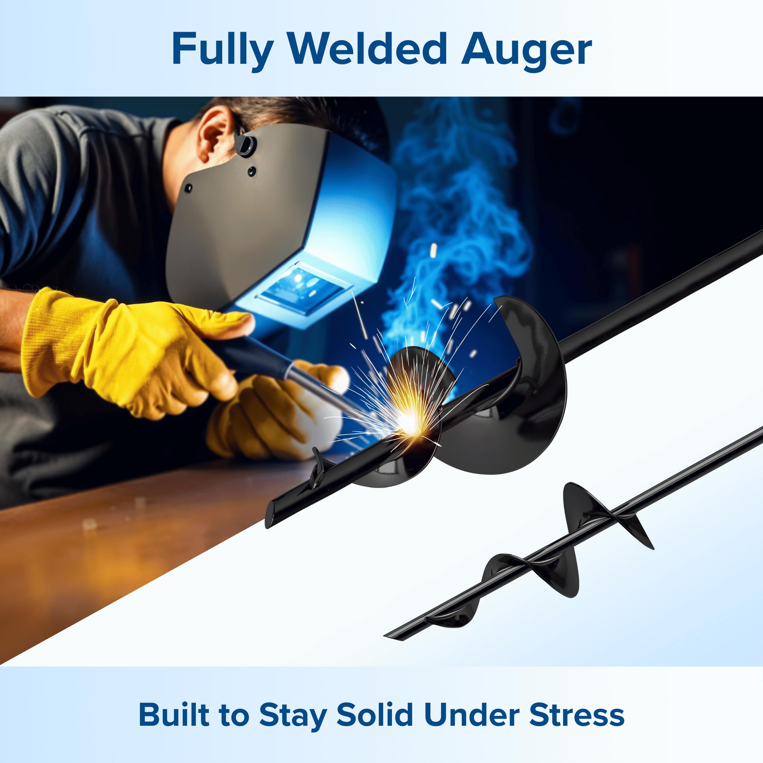 TECH2EACH outdoor structure anchor securing multiple components in the yard