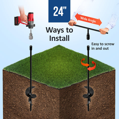 TECH2EACH high-wind anchors prevent movement in windy conditions