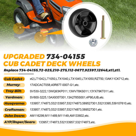 Techecook PP material deck wheel; antifriction and high temperature resistance for durability.