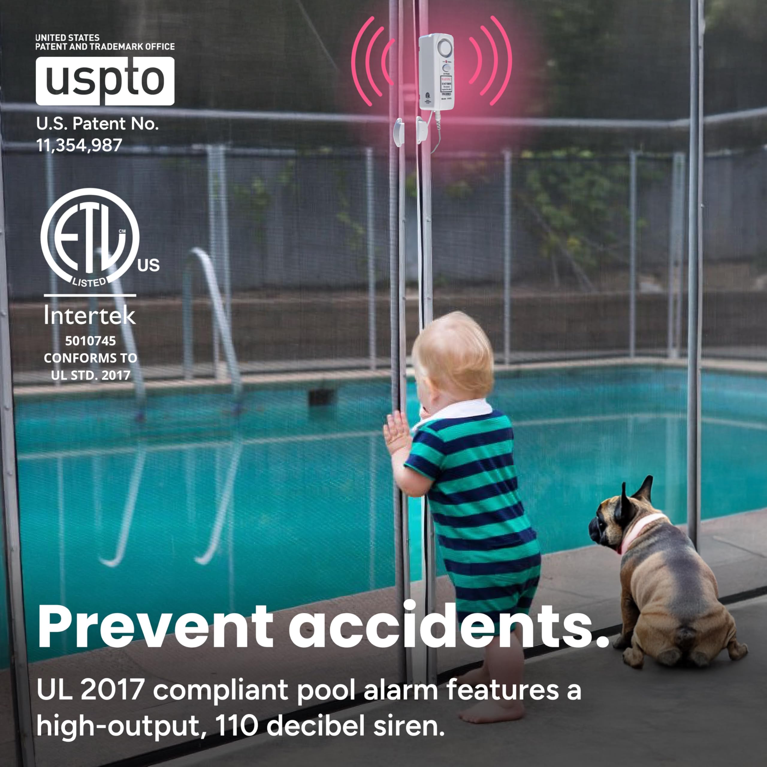 Techko S187D alarm siren emits 110–115 dB for loud alerts