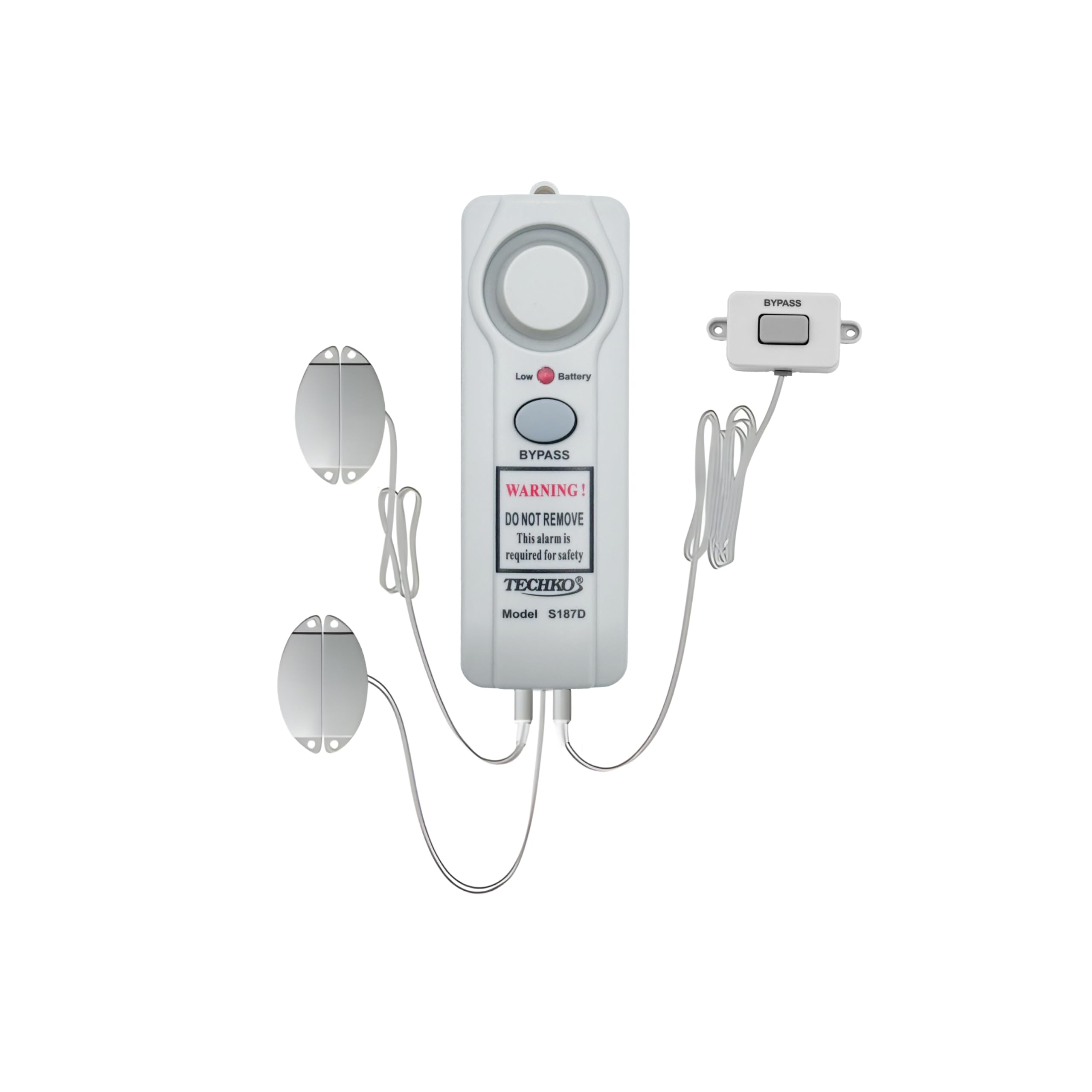 Techko S187D safe pool alarm front view with clear safety alerts