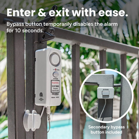 Techko S187D screen door sensor prevents false alarms