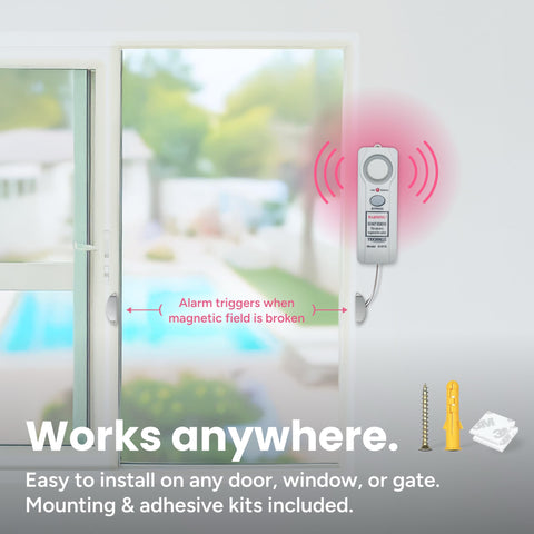 Techko S187D bypass buttons allow temporary alarm deactivation