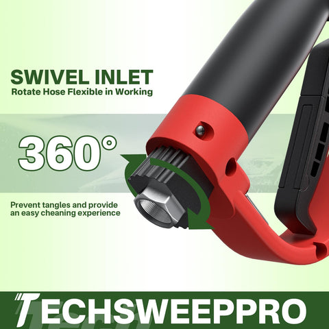 TechSweepPro 30inch extension wand expands reach for high areas