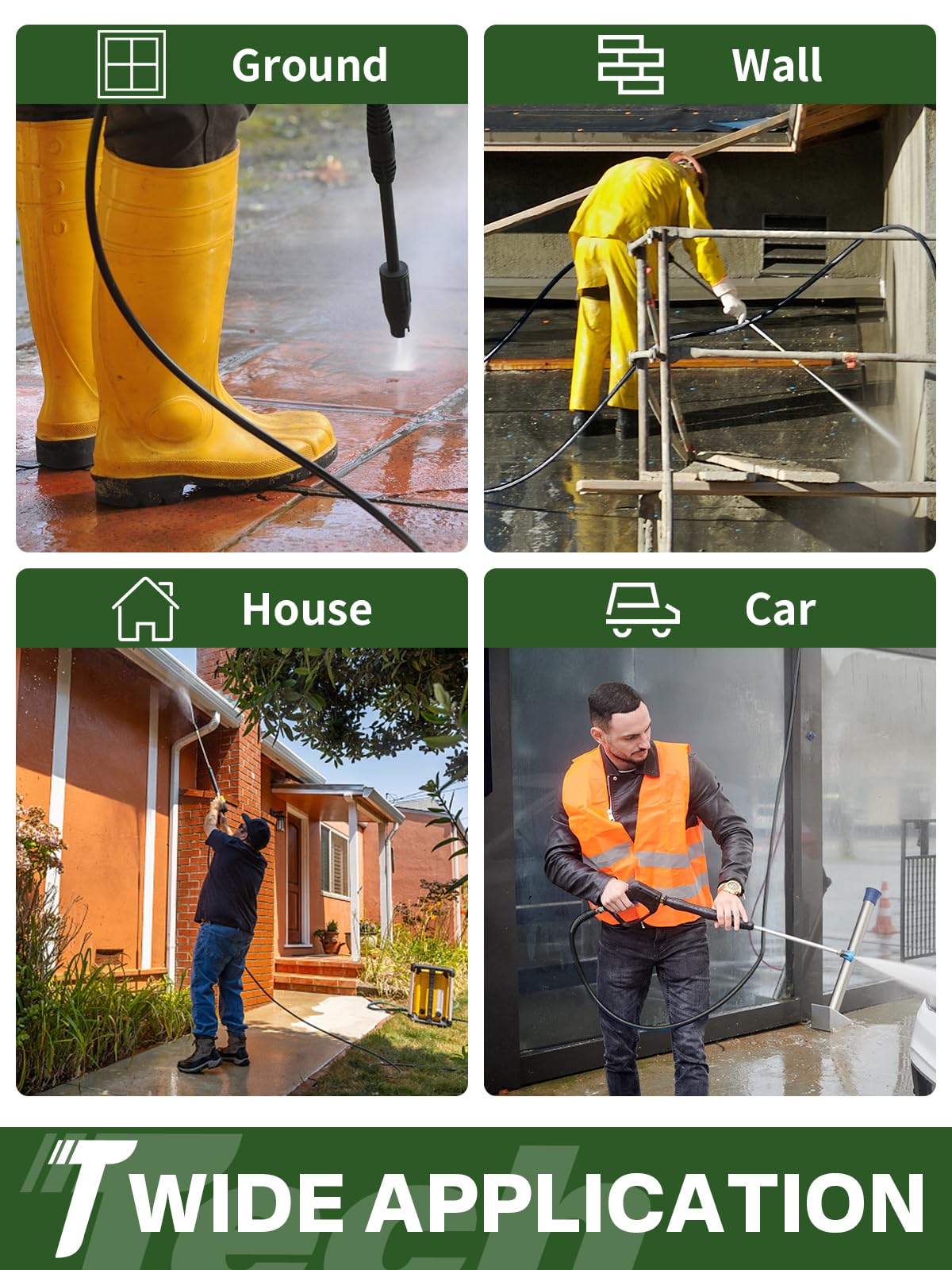 TechSweepPro high-quality fittings ensure secure, leak-free connections every time.