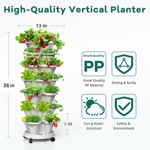 Tectsia rolling garden saucer lets you move the planter indoors or outdoors