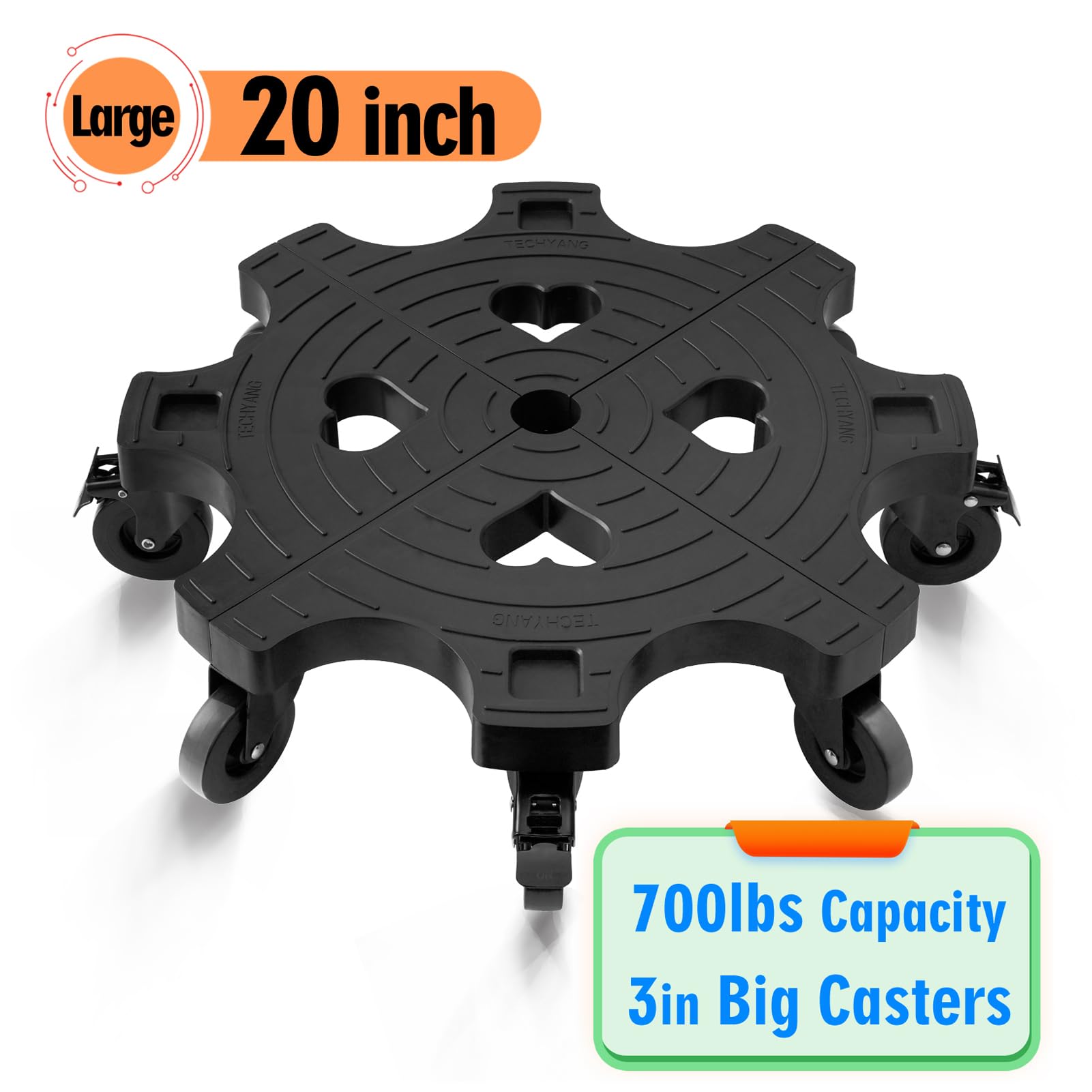 TECHYANG quick three-step assembly for fast setup of this plant stand