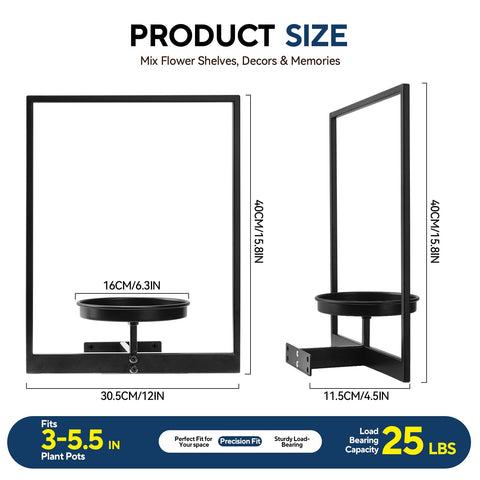 Tecked indoor-outdoor plant frame keeps greenery organized and accessible.