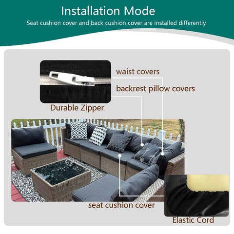 TECOSARA elastic half-bag design ensures a snug fit across cushion sizes.