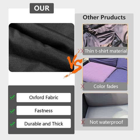 TECOSARA waterproof fabric shields cushions from weather and spills.