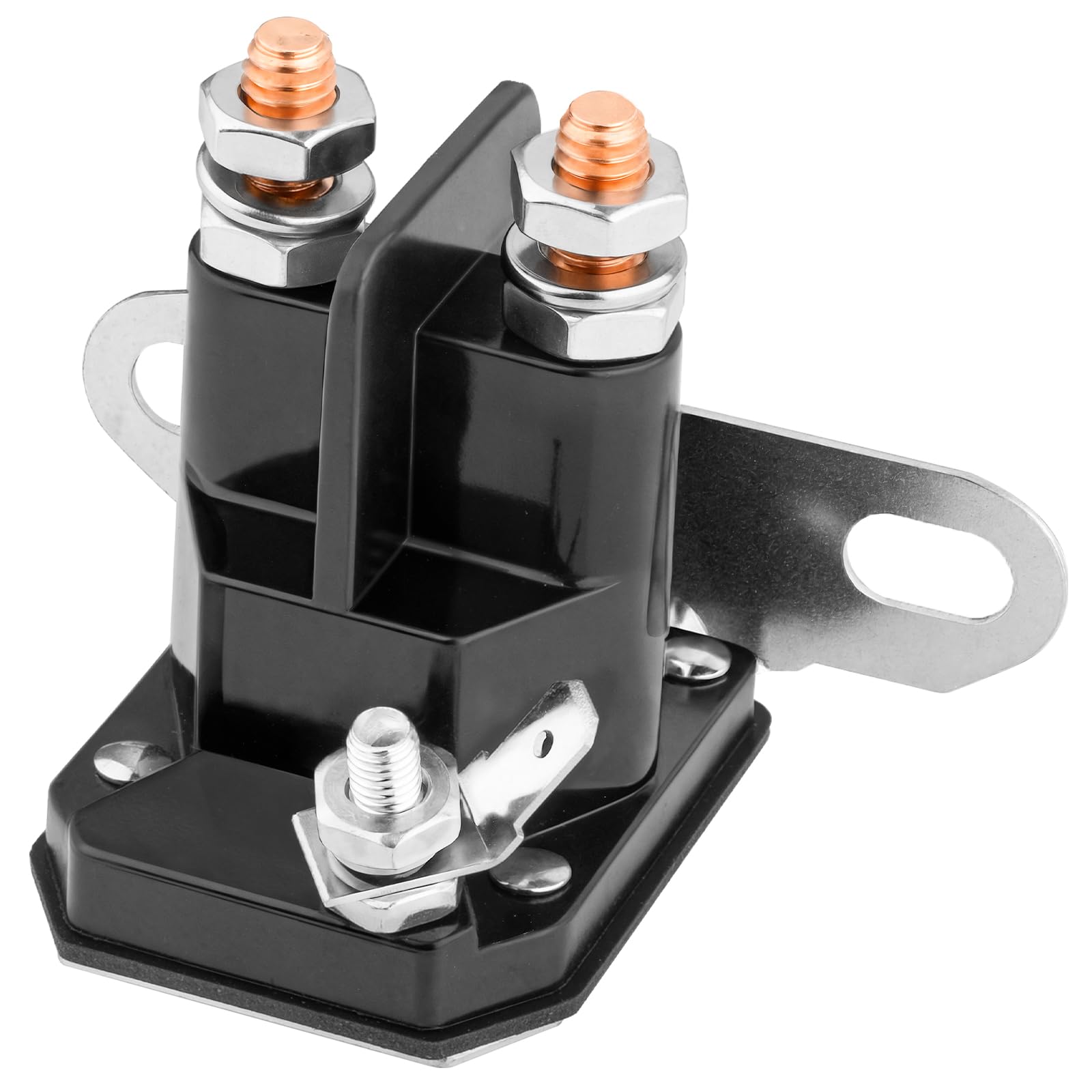 Tecreddy 030817 starter solenoid front view showing durable housing and compact design