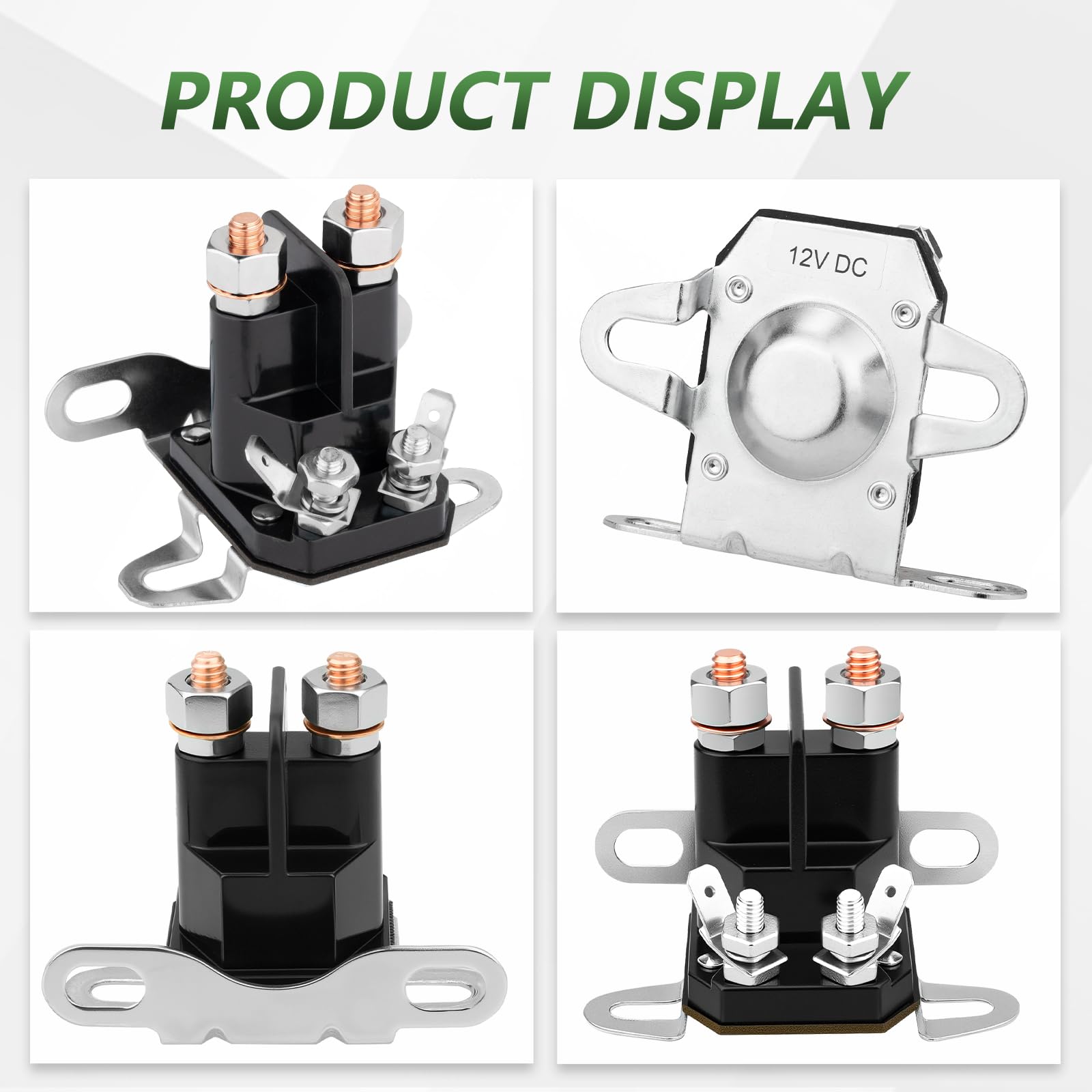 Tecreddy 12V starter solenoid wiring area with compact design