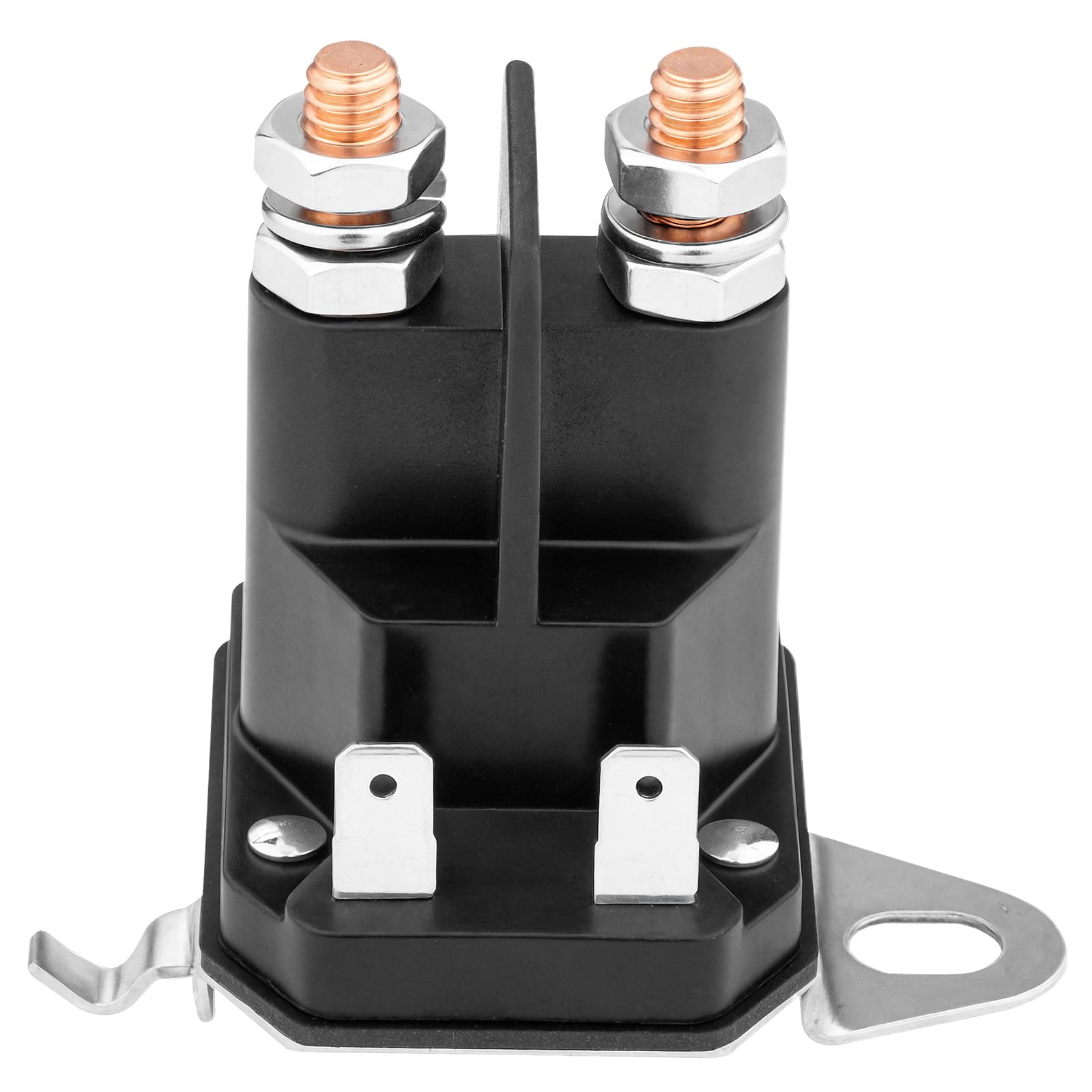 Tecreddy 192507 starter solenoid closeup shows copper coil for reliable starts.