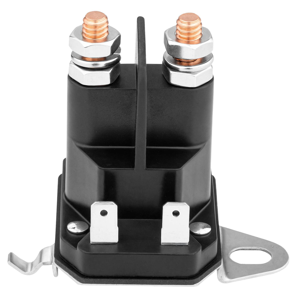 Tecreddy 192507 starter solenoid closeup shows copper coil for reliable starts.