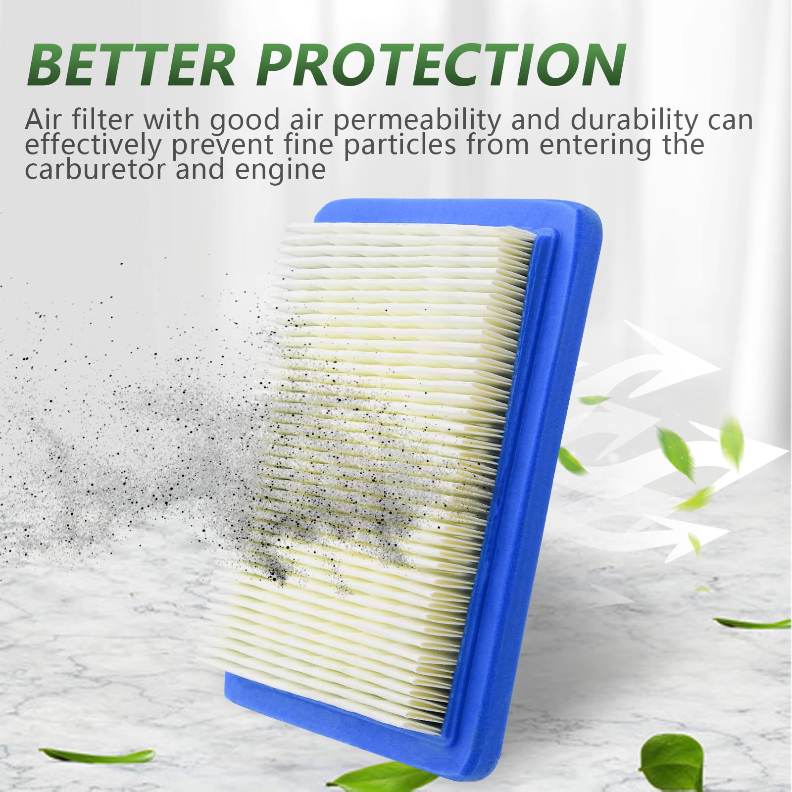 Tecreddy 491588S air filter pleated detail for filtration efficiency