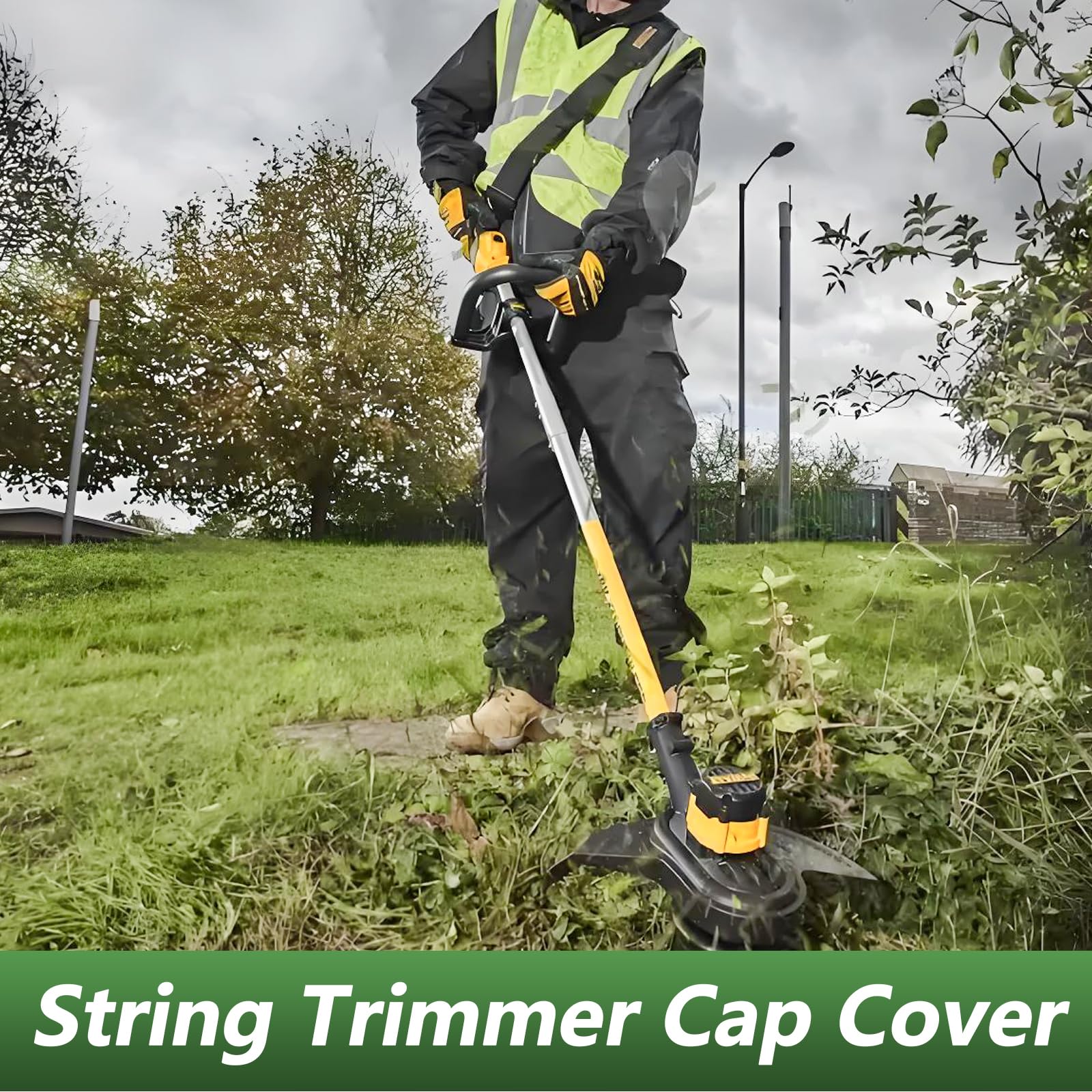 Tecreddy DWO1DT995 ready to install cap on trimmer head for quick maintenance