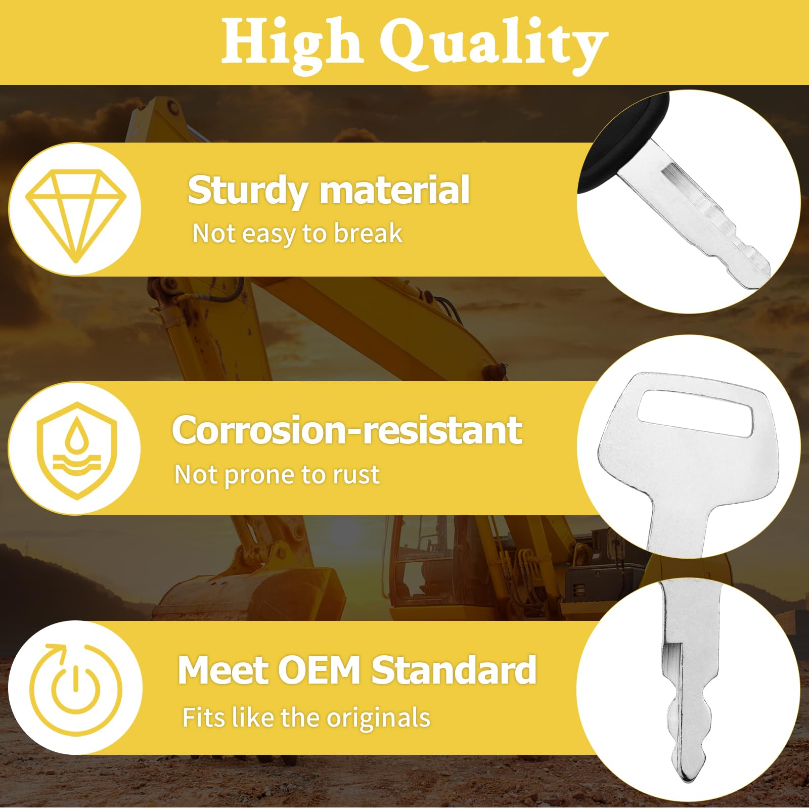 Tecreddy JCB 14603 key crafted for dependable performance on construction sites.