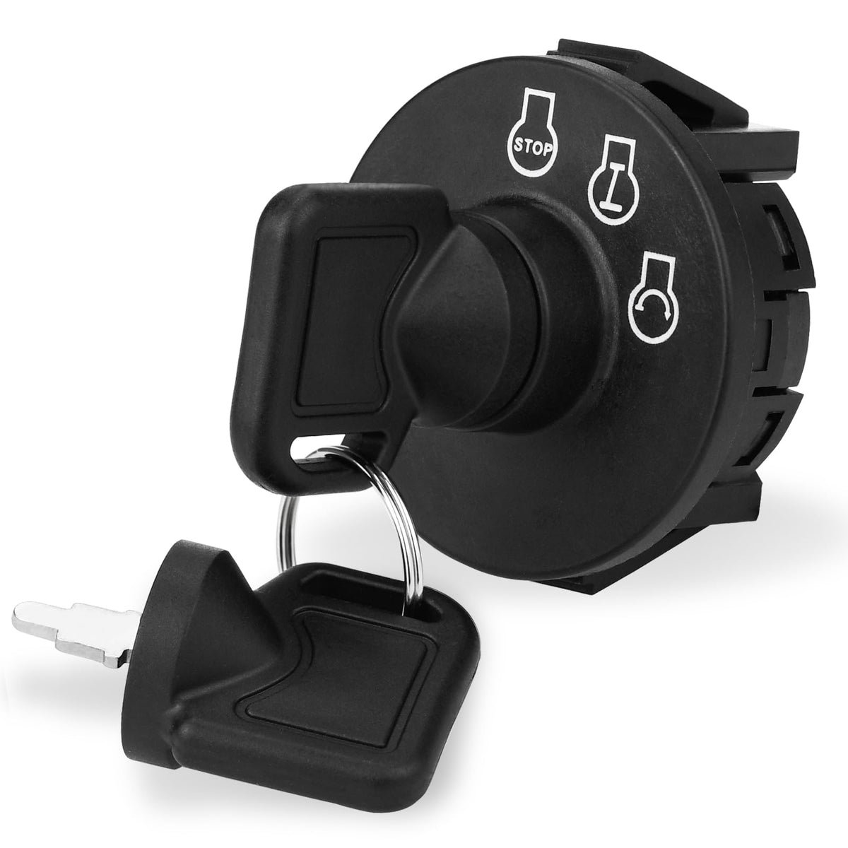 Tecreddy ignition switch 3-position front view for easier mower startup