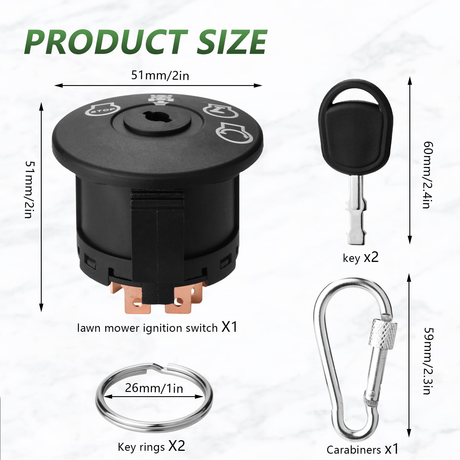 Compatibility with Craftsman and Husqvarna models for versatile fitting.