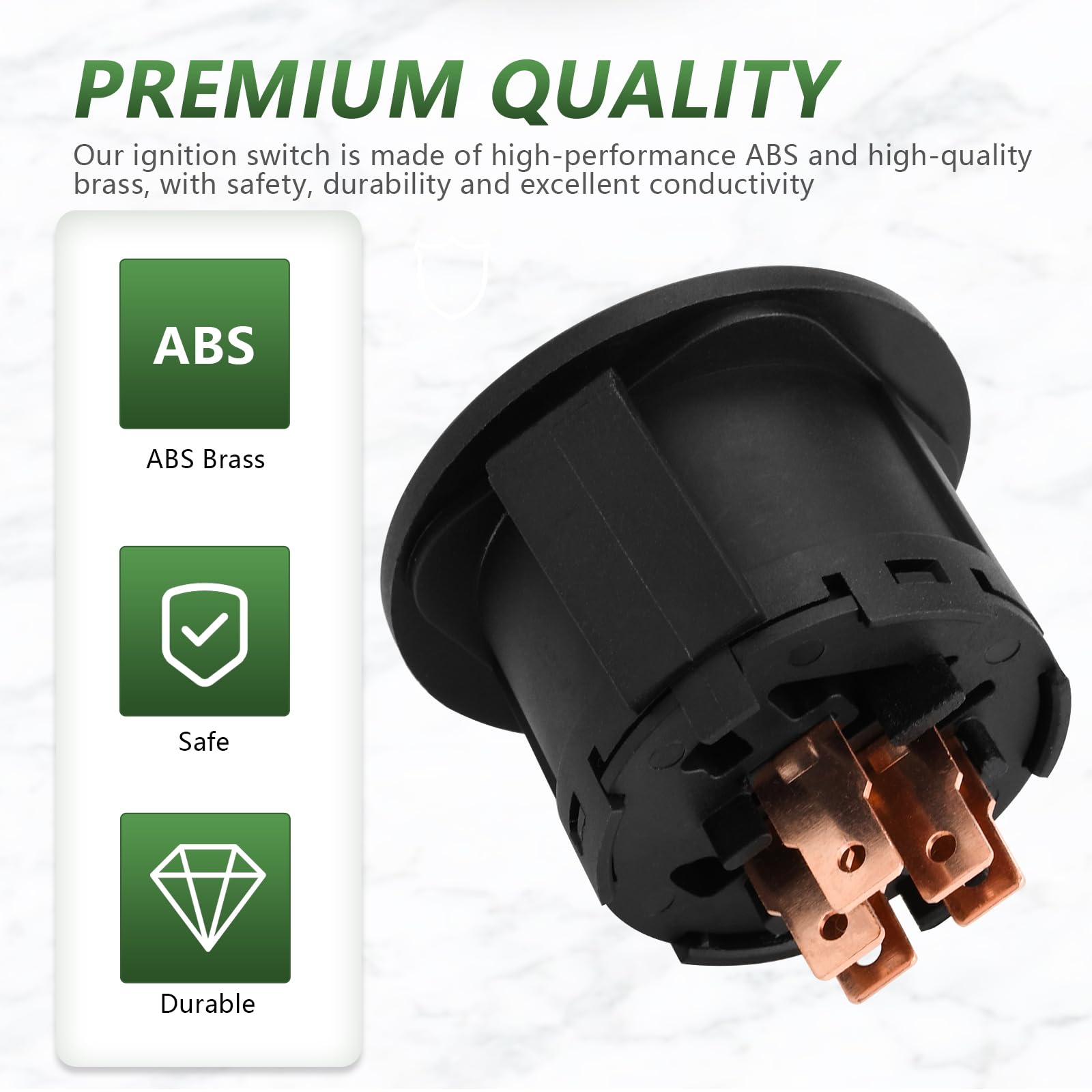 Tecreddy ignition switch for Craftsman and Husqvarna models, rugged build
