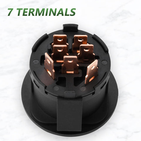 Durable ABS body and brass terminals on the Tecreddy ignition switch.