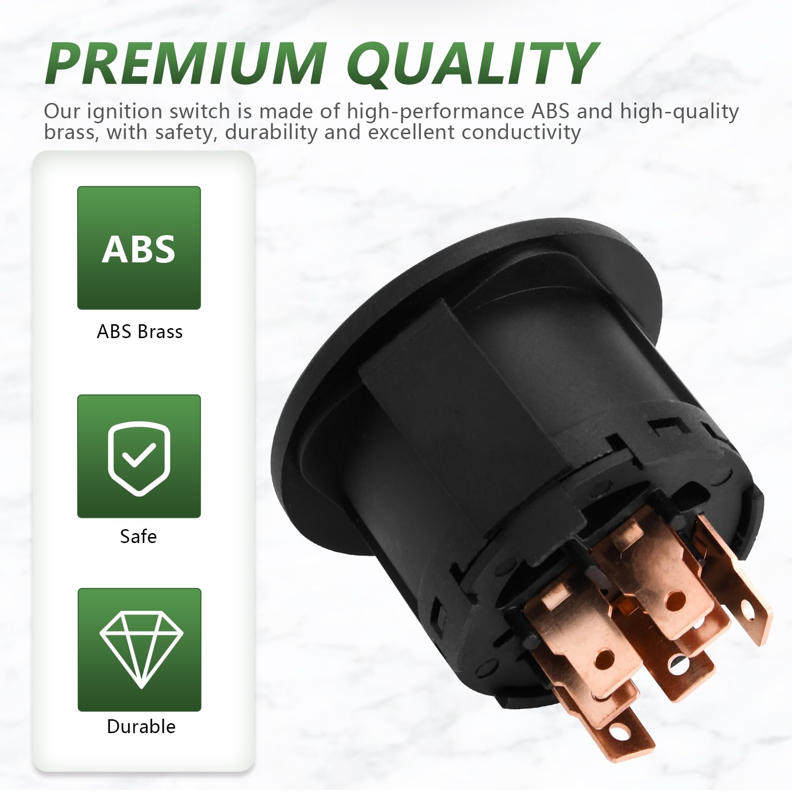 Clear installation guide visuals for quick Tecreddy ignition switch replacement.