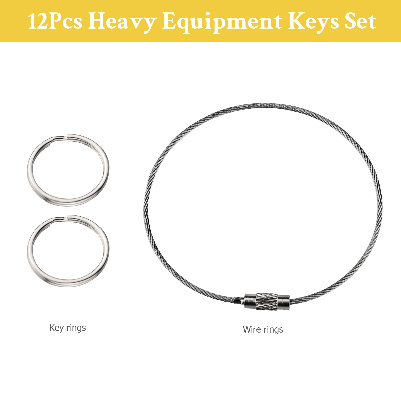 Tecreddy Komatsu ignition keys designed for precise code matching.