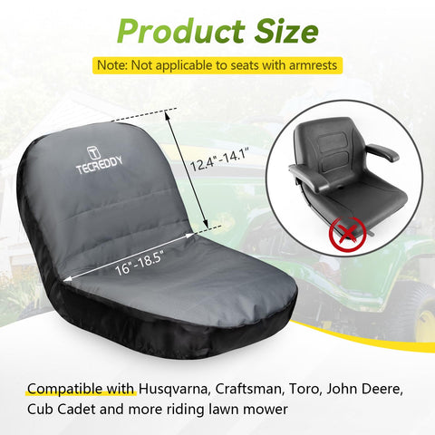Tecreddy seat cover anti-slip cushioning keeps you secure on rough terrain.