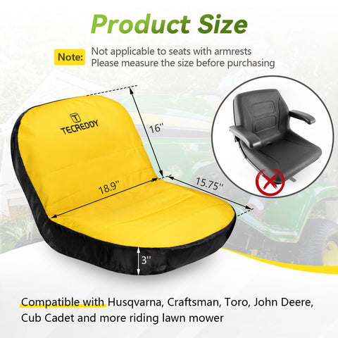 Tecreddy LP92334 seat cover back pockets shown for gloves and tools