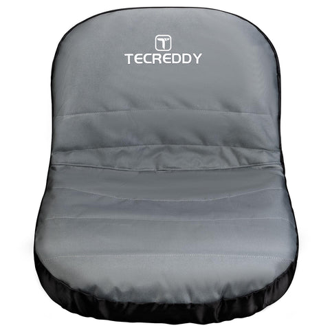 Tecreddy lawn mower seat cover provides waterproof protection for rain and sun.