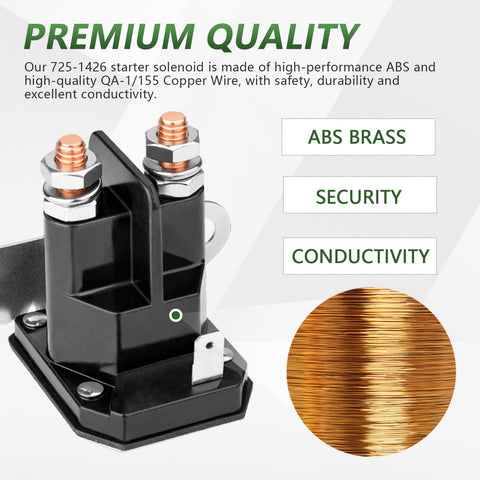 Tecreddy 925-1426 compatible solenoid enables smooth starts on MTD tractors.