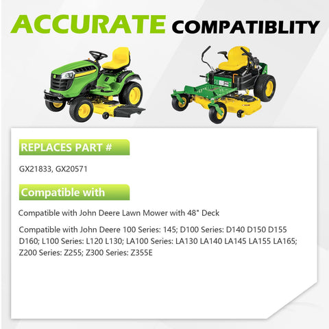 Tecreddy precision-dimension belt matches OEM specs for accurate deck alignment.