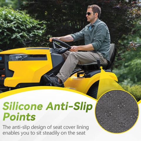 Tecreddy compatible seat cover fits Husqvarna, Craftsman, Toro, John Deere riding mowers.