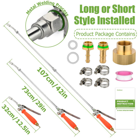 Tecreddy adjustable sprayer nozzle for versatile spraying patterns.