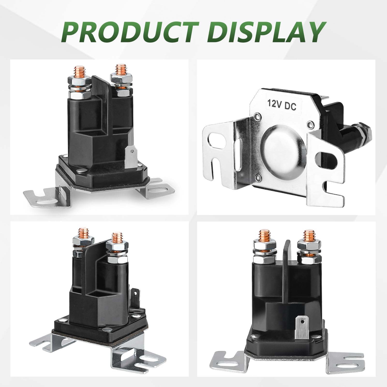 Tecreddy 12V bottom-bracket solenoid 2-hole view for easy mounting