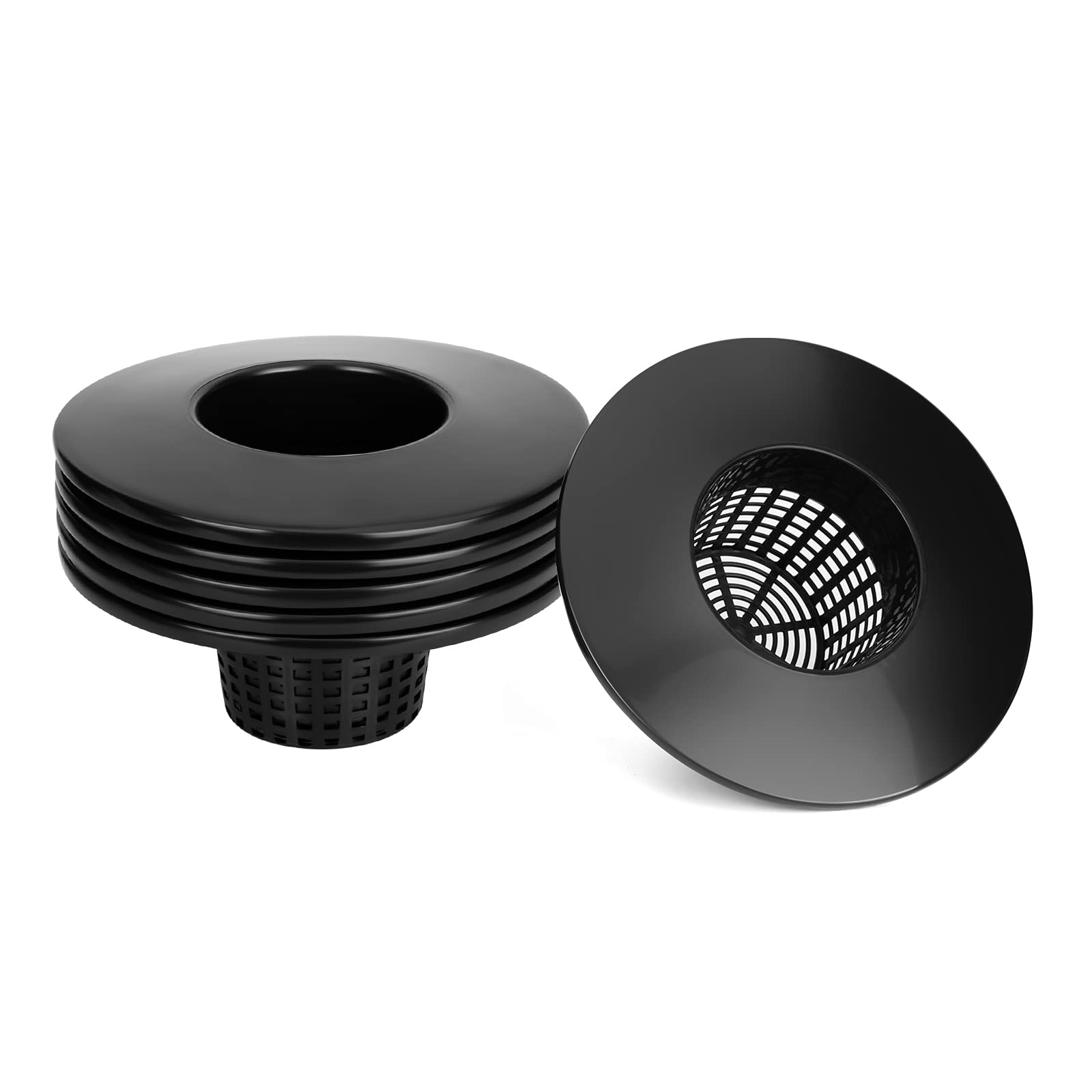 Tectsia 6-inch net pot lid on a bucket for efficient hydroponic growth.