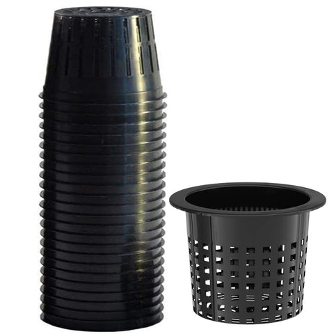 Tectsia 6-inch net cup with wide lip for easy root inspection in hydroponics.